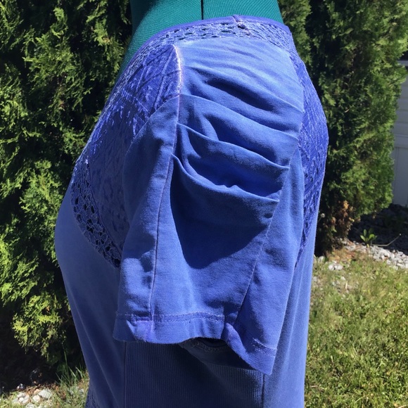 Angels Never Die Purple Embellished T-shirt, Med - Picture 6 of 16